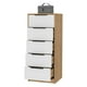 thumbnail image 2 of Comoda 5 Cajones Fm-002c - Cafe Claro Y Blanco, 2 of 5