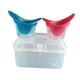 thumbnail image 2 of 3 Piezas Copa de Lavado Ocular Vaso de Enjuague Herramienta de Limpieza Kit de Baño Ocular de Silicona Suave con Contenedor Portátil Adecuado para Ho Rojo y azul, 2 of 5