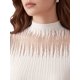 thumbnail image 5 of INSPIRE CHIC Top de Tirantes para Mujer Hueco Transparente Malla Sin Mangas Cuello Simulado Tejido de Punto Casual Sexy Elástico Suéter Chaleco Blusa Pequeño Blanco, 5 of 6
