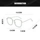 thumbnail image 2 of Gafas planas anti-luz azul modernas, sencillas y de alta gama, hechas de PC, metal y CA, 2 of 5