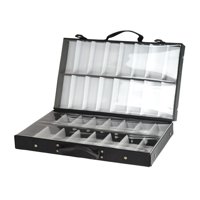 Magideal - Caja De Exhibición De Gafas, Caja De Almacenamiento De Gafas Con 32 Compartimentos, Bandeja De Exhibición Apilable, Organizador De Gafas De Sol Para M