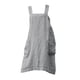 thumbnail image 5 of Delantal De Lino De Algodón Con Bolsillo Delantal De Chef Con Espalda Cruzada Para Mujer L Gris, 5 of 5