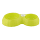 thumbnail image 1 of Cuenco Doble Para Perros Y Gatos Verde Plastico, 1 of 1