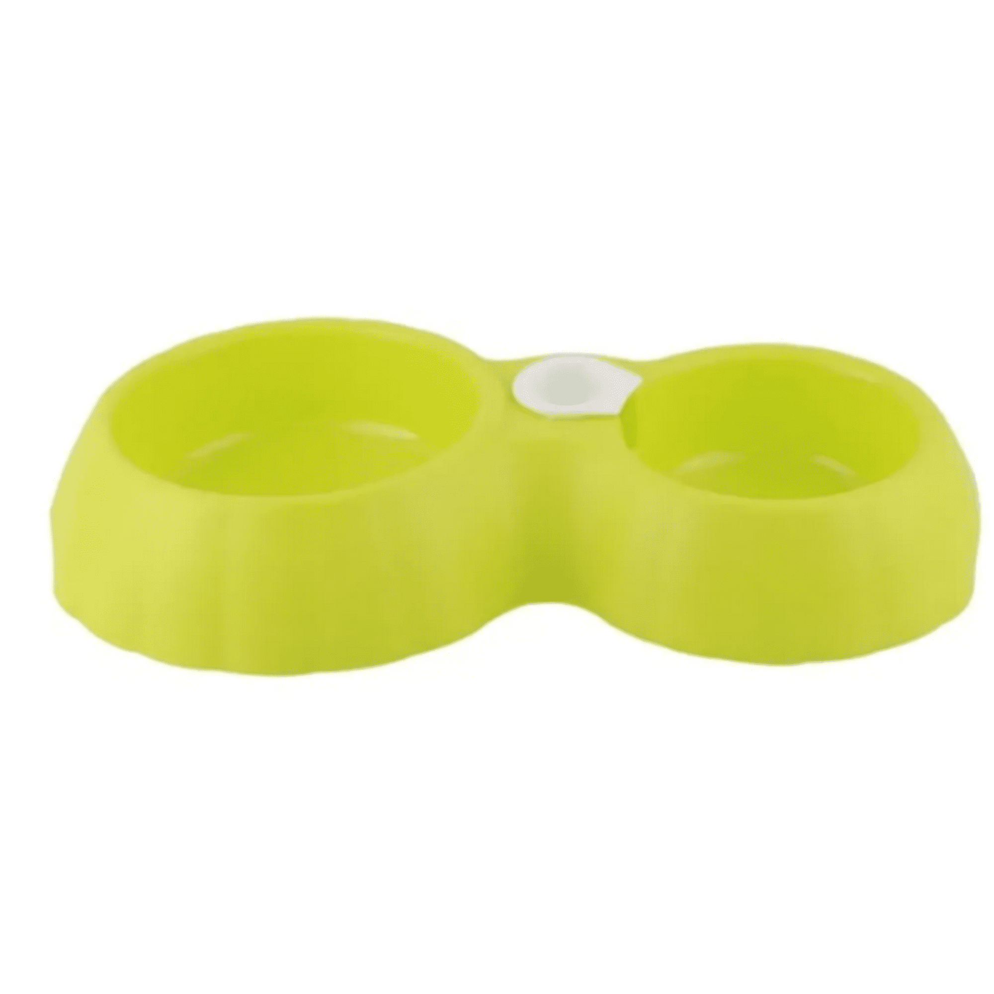 Genérico - Cuenco Doble Para Perros Y Gatos Verde Plastico