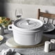 thumbnail image 4 of Cazuela de hierro fundido STAUB 7 L redonda en blanco, 4 of 5
