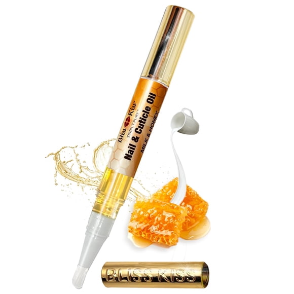 Bolígrafo de Aceite para Uñas Bliss Kiss Leche y Miel con Vitamina E y Jojoba