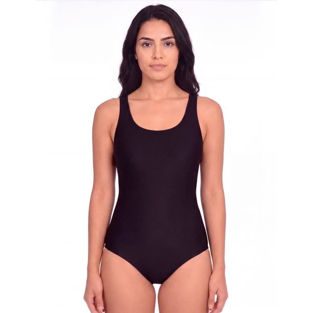 Traje de Baño Clasico Para Natacion Negro Talla XL
