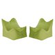 thumbnail image 1 of Set Poufs Potter 2 Cuerpos Felpa Pistacho, 1 of 6