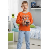 Tiare - Pijama Niño Game Over Naranja 4