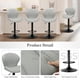 thumbnail image 2 of Juego de 6 taburetes de bar COLAMY, modernos, giratorios y ajustables, color gris, 2 of 4
