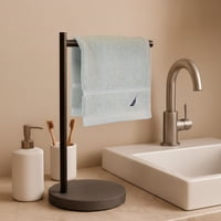 Toalla De Cara Signature Nautica 100% Algodón 33X33Cm Premium Gris Claro