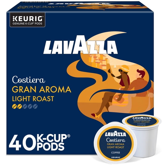 Café Lavazza Costiera Gran Aroma K-Cup Pods Light Toast 40