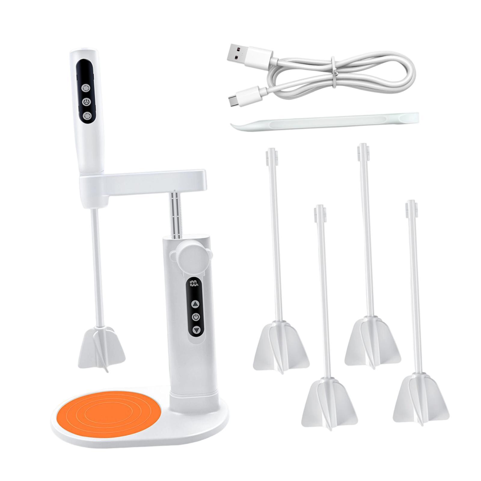 Magideal - Mezclador De Resina Eléctrico Con Soporte, Manos Libres, Eficiencia De Mezcla, Mezclador De Resina Epoxi Ligero Y De Elevación, Minimiza Las Burbujas