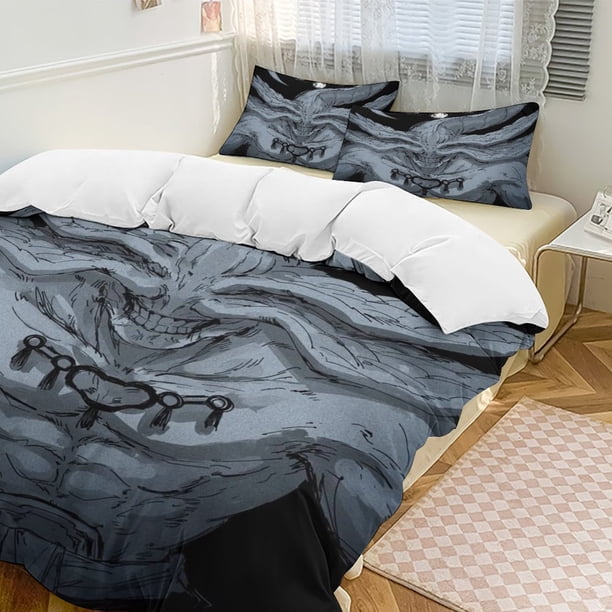 Jujutsu Kaisen Anime Home Bed 3-piece Set Classic Japanese Anime Polyester Wash Student Dormitory Set