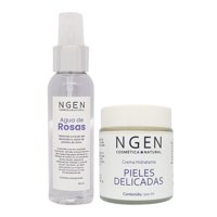 Ngen - Crema Antirojez Y Agua De Rosas - Calmante E Hidratante