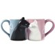 thumbnail image 1 of Taza de café BignoseDeer Kissing Cat Couple, 350 ml, cerámica, 1 of 9