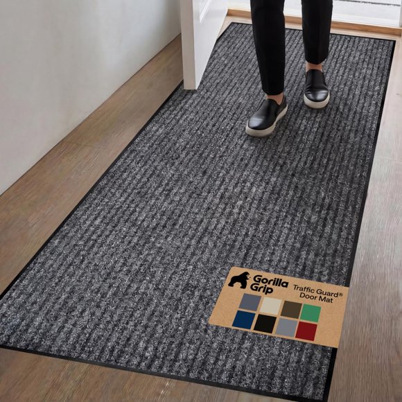 Alfombra Gorilla Grip 178 x 61 cm Gris de Alta Resistencia para Puerta