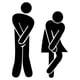 thumbnail image 4 of Letreros De Baño Para Hombres Y Mujeres 1 Par De Símbolos Para Bar Commercial Business Black, 4 of 5