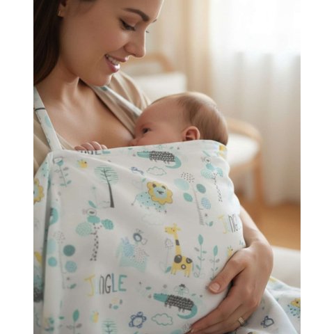 Mylhogar - Manta De Lactancia Bebé Niños Multiusos