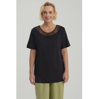Fashionspark - Polera Mujer Aplicación Cuello Negro - Ll
