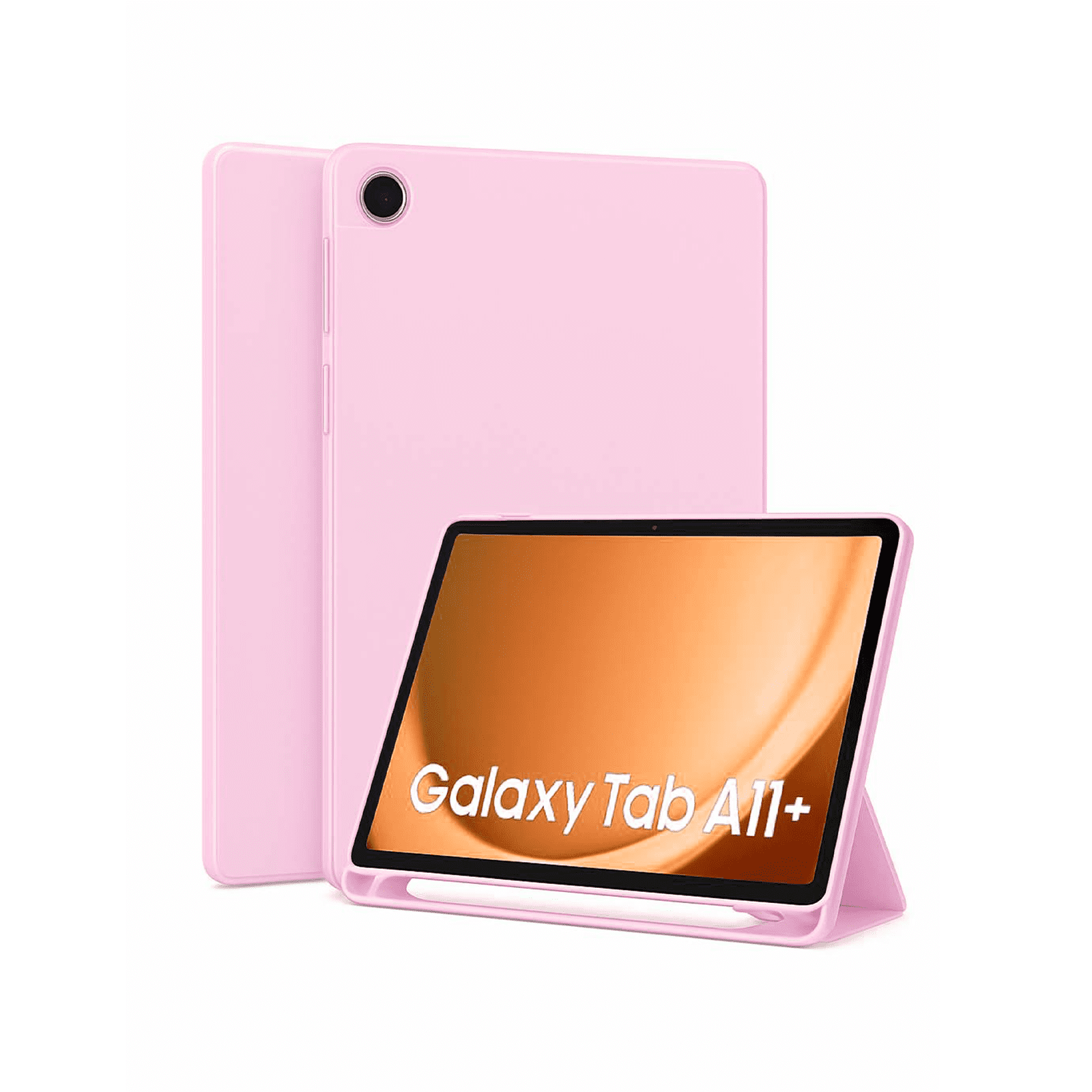 Joigo - Funda Smart Cover Para Samsung Galaxy A11+ Plus Rosado