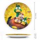 thumbnail image 2 of Migración Plato decorativo de porcelana fina (bone china), plato decorativo de cerámica para hogar, oficina, soporte de pared, platos decorativos para dormitorio - 6 pulgadas (15 cm), 2 of 6