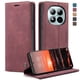 thumbnail image 3 of Funda FOXDOCK cartera de cuero retro para FOXDOCK Redmi Note 15 Pro Plus 5G – Resistente a golpes, ranuras para tarjetas – Roja, 3 of 5