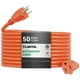 thumbnail image 1 of Cable de extensión para exteriores PLUGTUL, resistente al agua, 50 pies, 13 A, 1625 W, 1 of 6