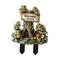 Magideal - Estaca De Tortuga Para Jardín, Adorno Para Patio, Manualidades 2D, Arte Creativo, Decoración Acrílica Para Césped, Placa Decorativa Para Patio Trasero Estilo A