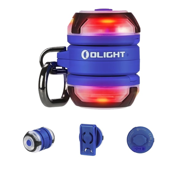 Luz de seguridad OLIGHT Gober 2 LED, 6 ajustes de color, USB-C, azul