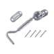 thumbnail image 5 of Cerradura De Puerta Corrediza De Granero, Pestillo De Ojo De Acero Inoxidable Para Puertas De Cercas De Madera, Plata, 5 of 5