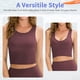 thumbnail image 2 of Camiseta sin mangas corta para entrenamiento, reversible, sin mangas, acanalada, marrón XL, 2 of 6