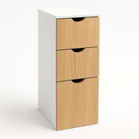 Space Home - Mueble Organizador Azzarian 3 Niveles - Gabinete Compacto Moderno Para Hogar