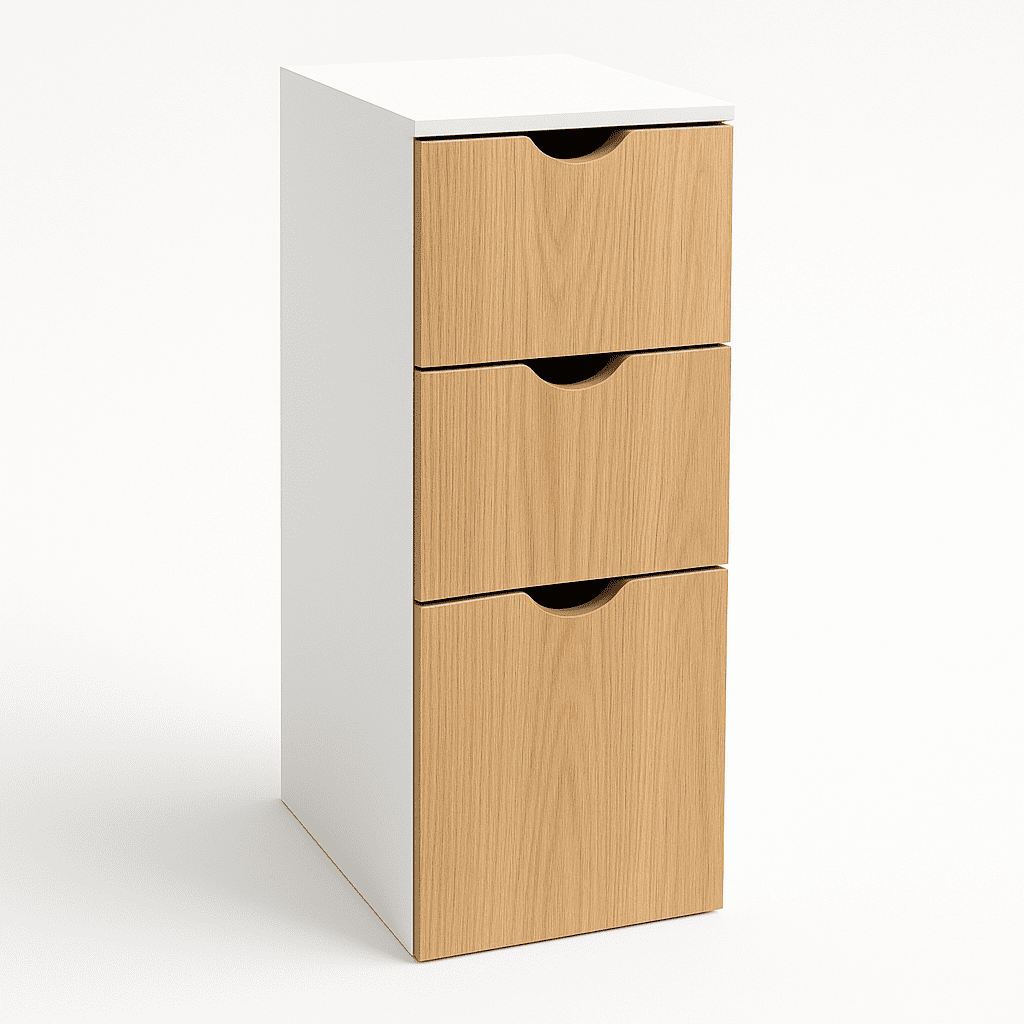 Space Home - Mueble Organizador Azzarian 3 Niveles - Gabinete Compacto Moderno Para Hogar