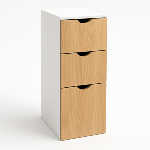 Space Home - Mueble Organizador Azzarian 3 Niveles - Gabinete Compacto Moderno Para Hogar