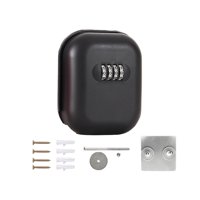 Magideal - Caja De Seguridad Con Cerradura Para Llaves, Resistente A La Corrosión, Para Montar En La Pared, Con Combinación De Código De 4 Dígitos, Para Oficina, Negro