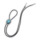 thumbnail image 4 of Bolo Tie Para Hombre Cordón Hecho A Mano Collar De Vaquero Para Boda Banquete De Halloween Plata, 4 of 5