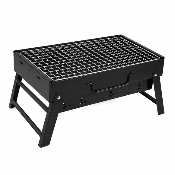 Parrilla Portátil a Carbón 35 x 27 cm para Camping y Asados
