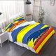 thumbnail image 1 of 3pcs Adelaide Crows Logo Duvet Cover Set - Vibrant Yellow Blue Orange Design with Zipper Closure, 1 of 1