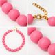 thumbnail image 2 of Collar Balloon Chicle Chunky De Cuentas Grandes Unisex rosa 22, 2 of 2