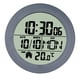 thumbnail image 1 of Reloj de pared Digital para baño de 14,6 cm con ventosa, pantalla LCD, calendario versátil y resistente, mes, fecha, día para zona de SPA, lavandería Marco de PP gris, 1 of 5