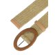 thumbnail image 2 of Cinturones de Cintura Elástica DARING DIVA para Mujeres Cinturones Anchos de Paja Tejida Caqui, 2 of 4