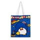 thumbnail image 1 of Tuxedo Sam Bolso de tela con estampado de lienzo para mujer, bolsa de compras reutilizable y estética, con cremallera interior, regalo para mujer,38*45cm., 1 of 6