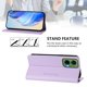thumbnail image 3 of Funda Billetera con Soporte para Motorola Moto G35 5G Bloqueo RFID Plegable Morado claro, 3 of 6