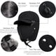 thumbnail image 5 of Gorro de invierno 3 en 1 para hombre y mujer, resistente al viento, con orejeras, gorro de piel sintética Lei Feng, extraíble, antinieve y frío, color negro., 5 of 7