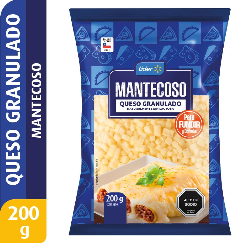 Queso Granulado Mantecoso 200 g Lider