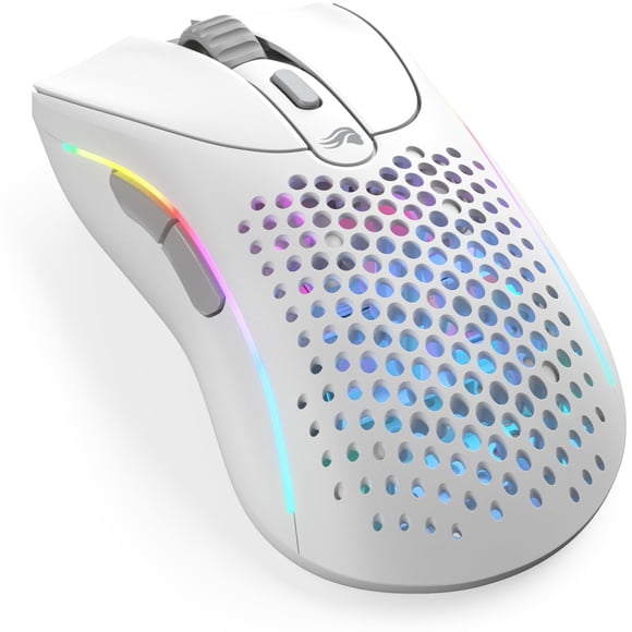 Ratón Glorious Gaming modelo D 2 inalámbrico ergonómico 66 g blanco