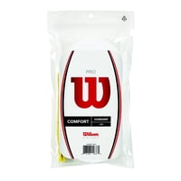 Overgrip Wilson Pro Comfort, Paquete De 30 Unidades, Color Blanco