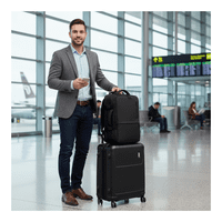 Genérico - Mochila Bolso Expandible 5 Compartimientos, 4 Cierres