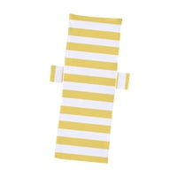 Ioensy - Funda De Silla De Playa A Rayas Para Mujer Con Bolsillo Para Vacaciones, Piscina, Viajes, Amarillo Claro Y Blanco